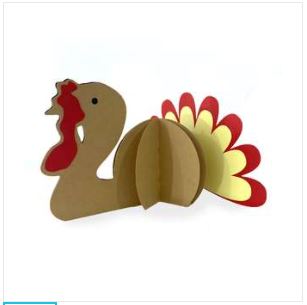 3D Thanksgiving Turkey - Digital Download