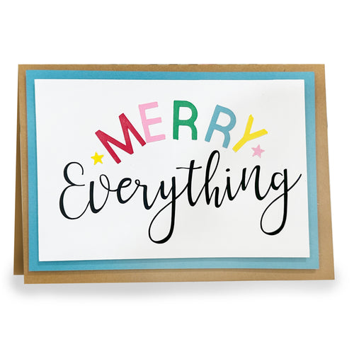 5  x 7 Merry Everything Card - Digital download