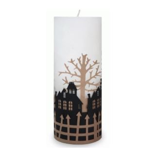 Haunted House Candle Wrap - Digital Download