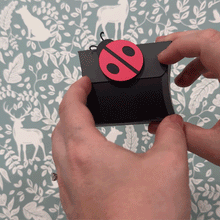 Load image into Gallery viewer, Ladybug Animal Gift Pillow 3D Box - Digital Download