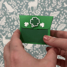 Load image into Gallery viewer, St Patricks Shamrock Gift Pillow 3D Box - Digital Download