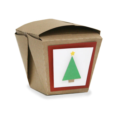 Christmas Tree Chinese Take out box - Digital Download