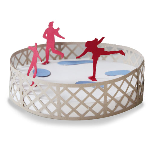 Christmas Village - Ice Skaters - Digital Download