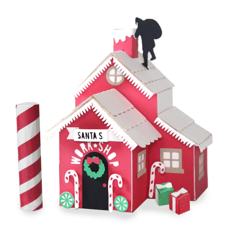 Christmas Village - Santa's Workshop - Digital Download