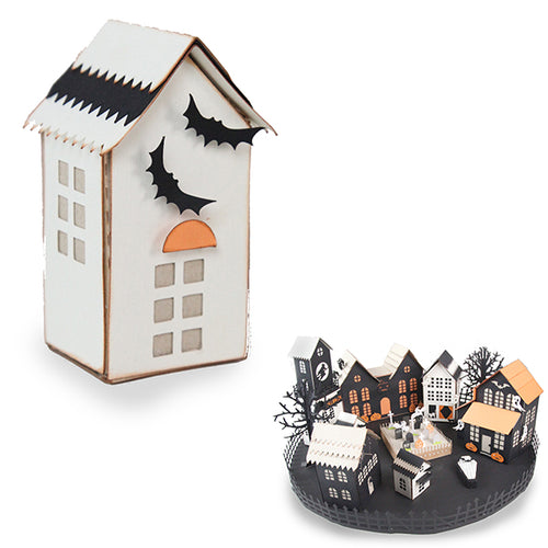 Tiny Bat House - Haunted Halloween Village - Digital download