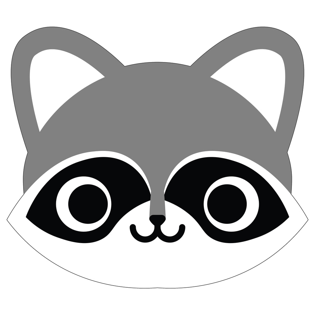 Raccoon Face - Digital Download
