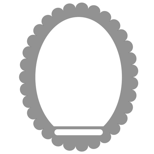 Scalloped Frame with Opening - Digital Download