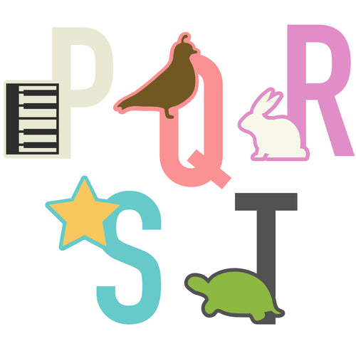 Shape Alphabets P-T - Digital Download