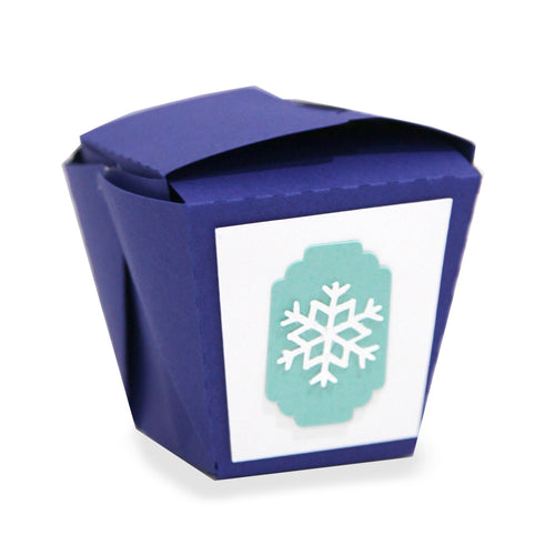Snowflake Chinese Take out box - Digital Download