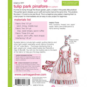Tulip Park Pinafore Sewing Pattern PDF - Digital Download