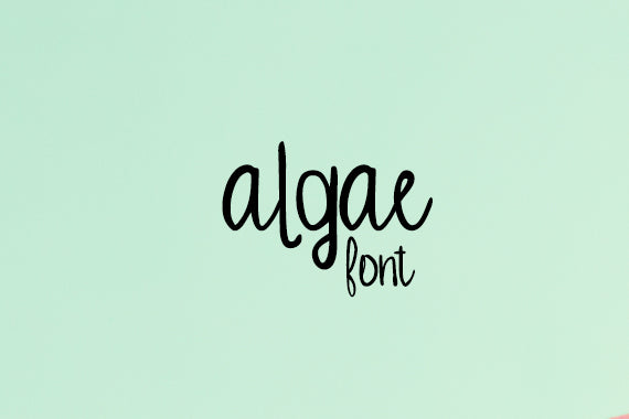 CG Algae Font - Digital Download