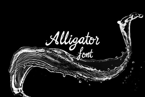 Cg Alligator Font - Digital Download