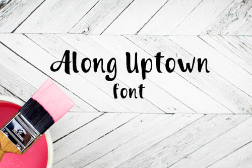 Cg Along Uptown Font - Digital Download