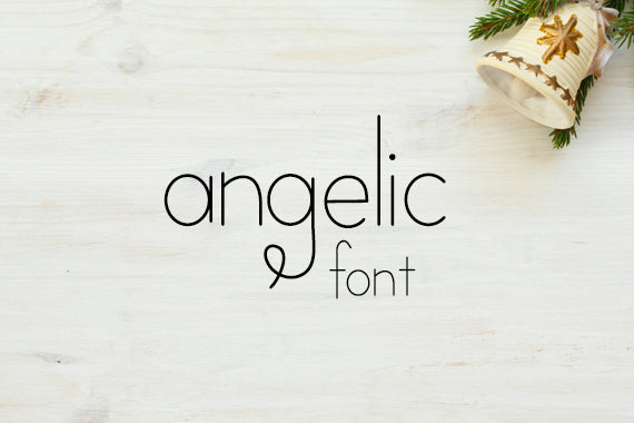 CG Angelic Font - Digital Download