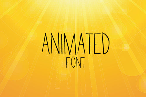 CG Animated Font - Digital Download