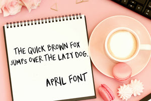 CG April Font - Digital Download