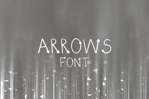 CG Arrows Font - Digital Download