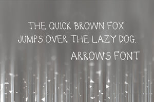 CG Arrows Font - Digital Download