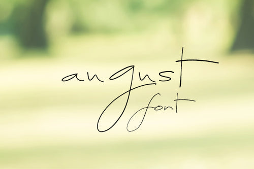 CG August Font - Digital Download