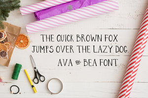 CG Ava and Bea Font - Digital Download