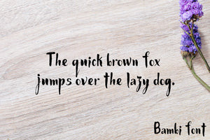 CG Bambi Font - Digital Download