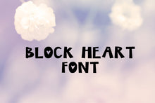 Load image into Gallery viewer, CG Block Heart Font - Digital Download
