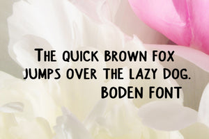 CG Boden Alpha Font - Digital Download