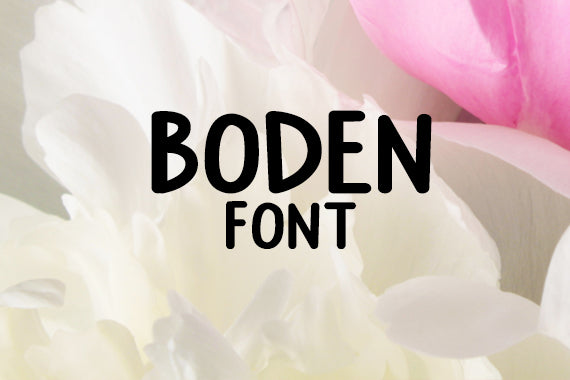 CG Boden Alpha Font - Digital Download