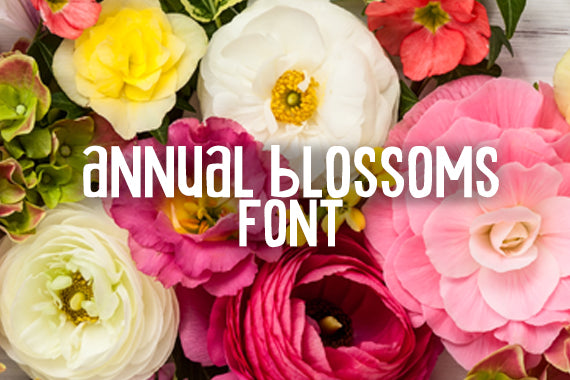 CG Annual Blossom Font - Digital Download