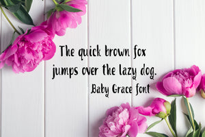 CG Baby Grace Font - Digital Download