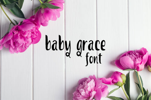 CG Baby Grace Font - Digital Download