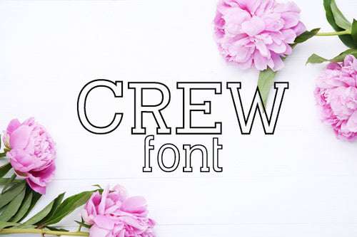 CG Crew Font - Digital Download