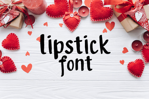 CG Lipstick Font - Digital Download