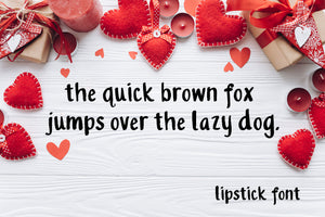 CG Lipstick Font - Digital Download