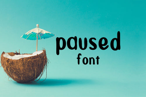 CG Pause Font - Digital Download