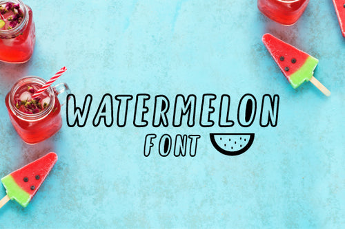 CG Watermelon Font - Digital Download
