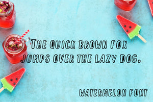 CG Watermelon Font - Digital Download