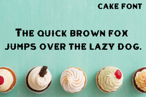CG Cake Font - Digital Download