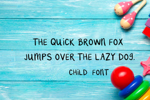 CG Child Font - Digital Download