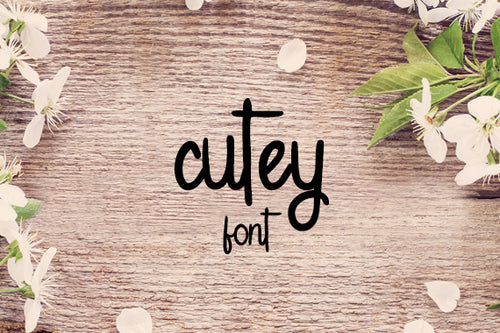 CG Cutey Font - Digital Download