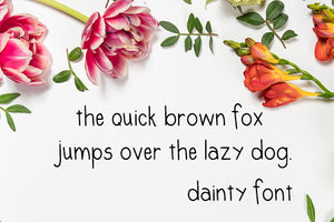 CG Dainty Font - Digital Download