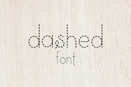CG Dashed Font - Digital Download