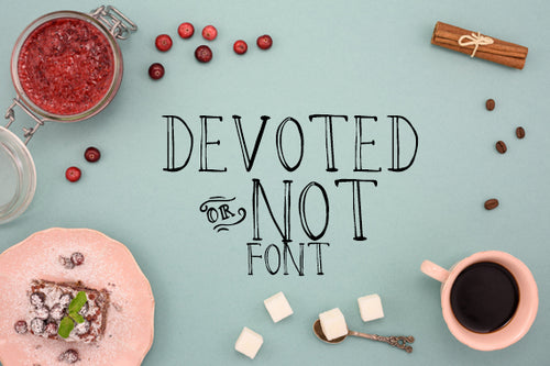 CG Devoted  or Not Font - Digital Download