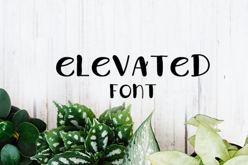 CG Elevated Font - Digital Download