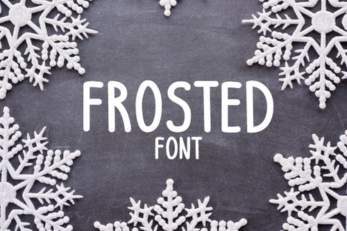 CG Frosted Font - Digital Download