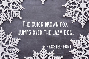 CG Frosted Font - Digital Download