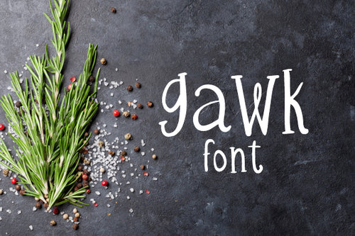 CG Gawk Font - Digital Download