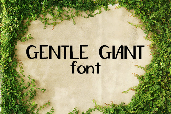 CG Gentle Giant Font - Digital Download