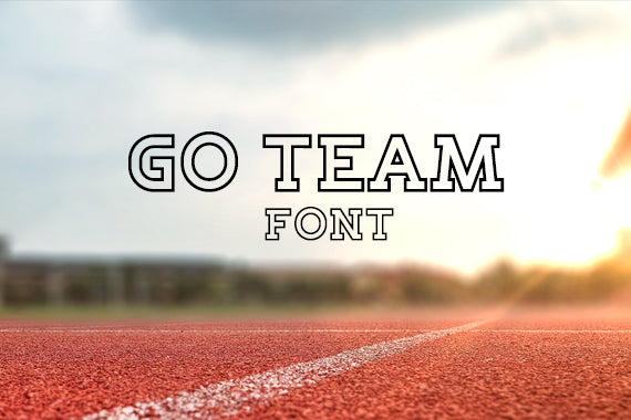 CG Go Team Font - Digital Download