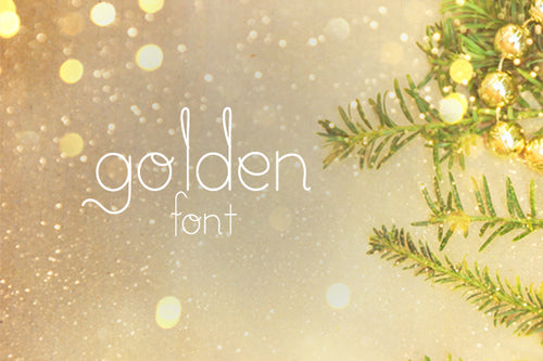 CG Golden Font - Digital Download